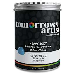 Tomorrow's Artist Eco-Friendly Heavy Body Acrylic Paint - Brooks Blue, 100 ml