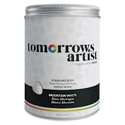 Tomorrow's Artist Eco-Friendly Standard Body Acrylic Paint - Mountain White, 500 ml