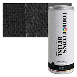 Tomorrow's Artist Eco-Friendly Standard Body Acrylic Paint - Agate Black, 1L jar and swatch