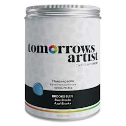 Tomorrow's Artist Eco-Friendly Standard Body Acrylic Paint - Brooks Blue, 500 ml