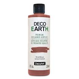 DecoArt DecoEarth Premium Reclaimed Acrylic Paint - Brick, 8 oz