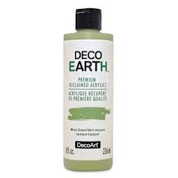 DecoArt DecoEarth Premium Reclaimed Acrylic Paint - Moss Green, 8 oz
