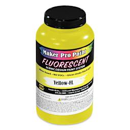 Smooth-On Maker Pro Acrylic-Urethane Paint - Fluorescent Yellow, 16 oz