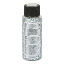 FolkArt Glitterific Acrylic Paint - Silver, 2 oz - back