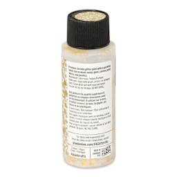 FolkArt Glitterific Pop Acrylic Paint - Golden Treasure, 2 oz - back