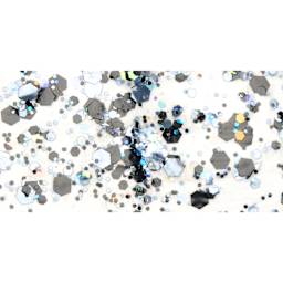 FolkArt Glitterific Pop Acrylic Paint - Black Ice - Swatch
