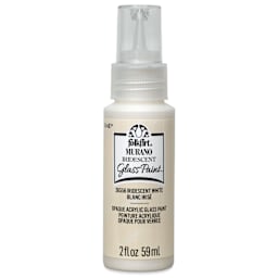 FolkArt Murano Glass Paint - Iridescent White, 2 oz