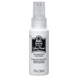 FolkArt Murano Glass Paint - Opaque White, 2 oz