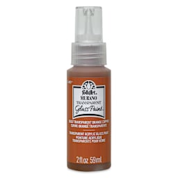 FolkArt Murano Glass Paint - Orange Copper, 2 oz