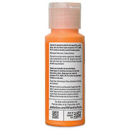 FolkArt Paint for Plastic - Tangy Orange, 2 oz back