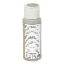 Plaid FolkArt Sugar Metallic Acrylic Paint - Moondust, 2 oz, Bottle - back
