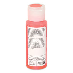 FolkArt Watercolor Gelz Acrylic Paint - Hibiscus Red, 2 oz - back