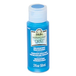 FolkArt Watercolor Gelz Acrylic Paint - Ocean Waves, 2 oz - front