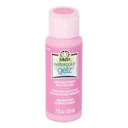 FolkArt Watercolor Gelz Acrylic Paint - Punchy Purple, 2 oz - front