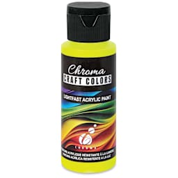 Chroma Craft Colors Acrylic Paint - Neon Lightning Bug, 2 oz
