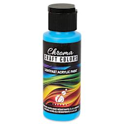 Chroma Craft Colors Acrylic Paint - Neon Blue Light Special, 2 oz