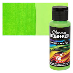 Chroma Craft Colors Acrylic Paint - Blarney Stone, swatch and bottle