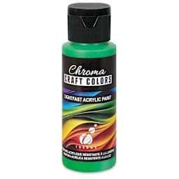 Chroma Craft Colors Acrylic Paint - Four-Leaf Clover, 2 oz