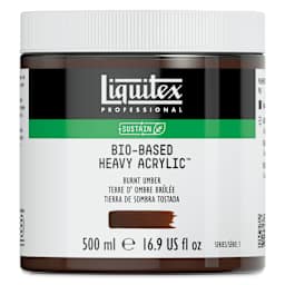 Liquitex Bio-Based Heavy Body Acrylic Paint - Burnt Umber, 500 ml