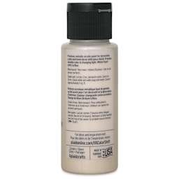 FolkArt Color Shift Paint - White Flash, 2 oz, back of bottle
