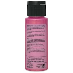 FolkArt Color Shift Paint - Orchid Flash, 2 oz, back of bottle