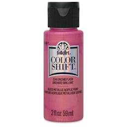 FolkArt Color Shift Paint - Orchid Flash, 2 oz, front of bottle