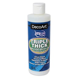 DecoArt Triple Thick Glaze Varnish - Gloss, 8 oz, Bottle