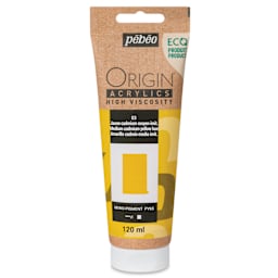 Pebeo Origin Acrylic Paint - Medium Cadmium Yellow Hue, 120 ml