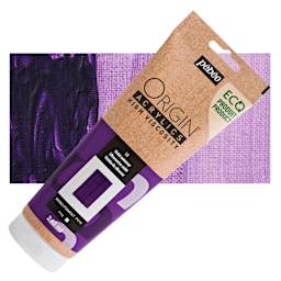 Pebeo Origin Acrylic Paint - Ultramarine Violet, 240 ml tube and swatch