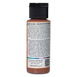 DecoArt Love, Color Acrylic Paint - Elegant Espresso, 59 ml bottle back