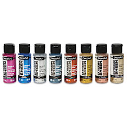 DecoArt Extreme Sheen Metallic Acrylic Paints - Set of 8, Assorted Colors