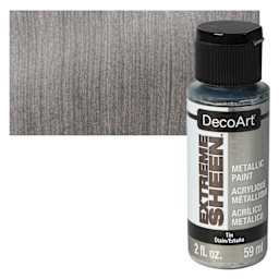 DecoArt Extreme Sheen Metallic Acrylic Paint - Tin, 2 oz bottle and swatch