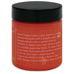 Simon Hurley Create Lunar Acrylic Paste - Traffic Cone, 2 oz back