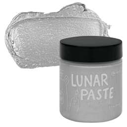 Simon Hurley Create Lunar Acrylic Paste - Silver Lining, 2 oz jar and swatch
