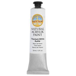 Natural Earth Paint Natural Acrylik Paint - Titanium White Rutile, 59 ml tube