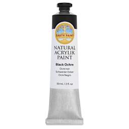 Natural Earth Paint Natural Acrylik Paint - Black Ochre, 59 ml - front
