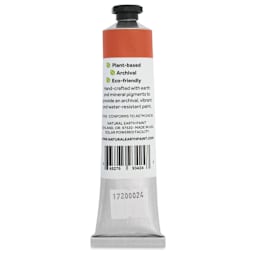 Natural Earth Paint Natural Acrylik Paint - Ercolano Orange, 59 ml - back