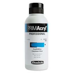 Schmincke Primacryl Professional Fluid Acrylic - Cerulean Blue, 250 ml bottle