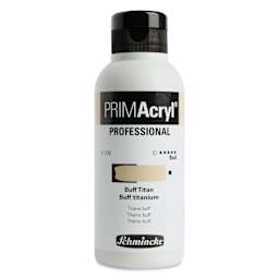 Schmincke Primacryl Professional Fluid Acrylic - Buff Titanium, 250 ml bottle