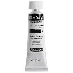 Schmincke Primacryl Professional Acrylic Paint - Carbon Black, 60 ml Tube