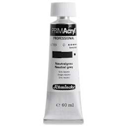Schmincke Primacryl Professional Acrylic Paint - Neutral Grey, 60 ml Tube