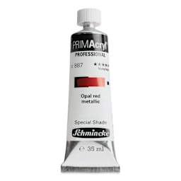 Schmincke Primacryl Professional Acrylic Paint - Opal Red Metallic, 35 ml Tube