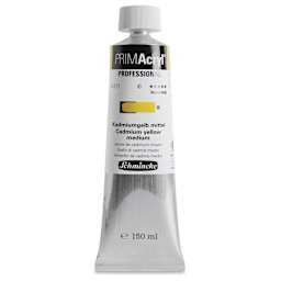 Schmincke Primacryl Professional Acrylic Paint - Cadmium Yellow Medium, 150 ml Tube