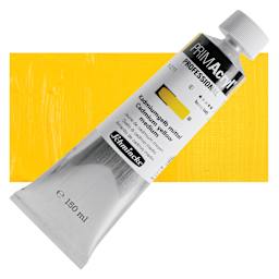 Schmincke Primacryl Professional Acrylic Paint - Cadmium Yellow Medium, 150 ml Tube and swatch