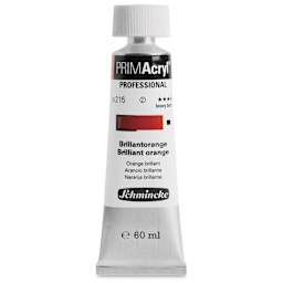 Schmincke Primacryl Professional Acrylic Paint - Brilliant Orange, 60 ml Tube