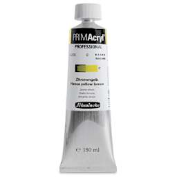 Schmincke Primacryl Professional Acrylic Paint - Hansa Yellow Lemon, 150 ml Tube