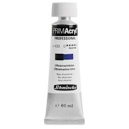 Schmincke Primacryl Professional Acrylic Paint - Ultramarine Blue, 60 ml Tube