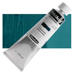 Schmincke Primacryl Professional Acrylic Paint - Aquamarine, 150 ml Tube and swatch
