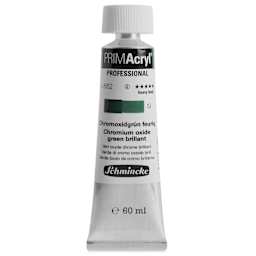 Schmincke Primacryl Professional Acrylic Paint - Chromium Oxide Green Brilliant, 60 ml Tube