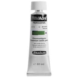 Schmincke Primacryl Professional Acrylic Paint - Chromium Oxide Green, 60 ml Tube